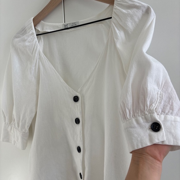 Cotton and linen  rustic ZARA blouse - Picture 2 of 8